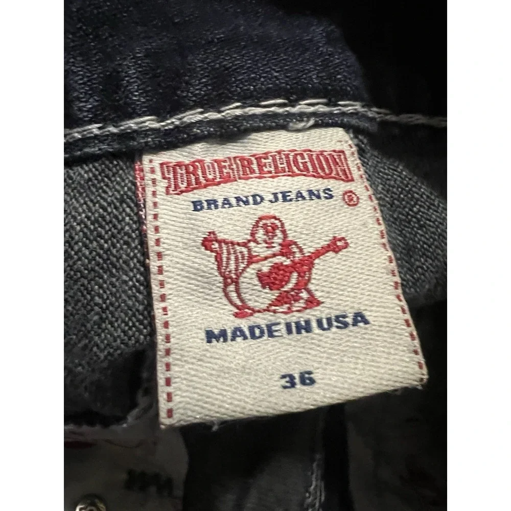 True Religion Ricky Super T-36 Thick Stitches Jeans Made In USA RARE Vintage